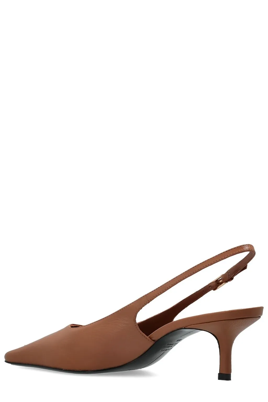 Black Suede Studio Lainey Slingback Pumps