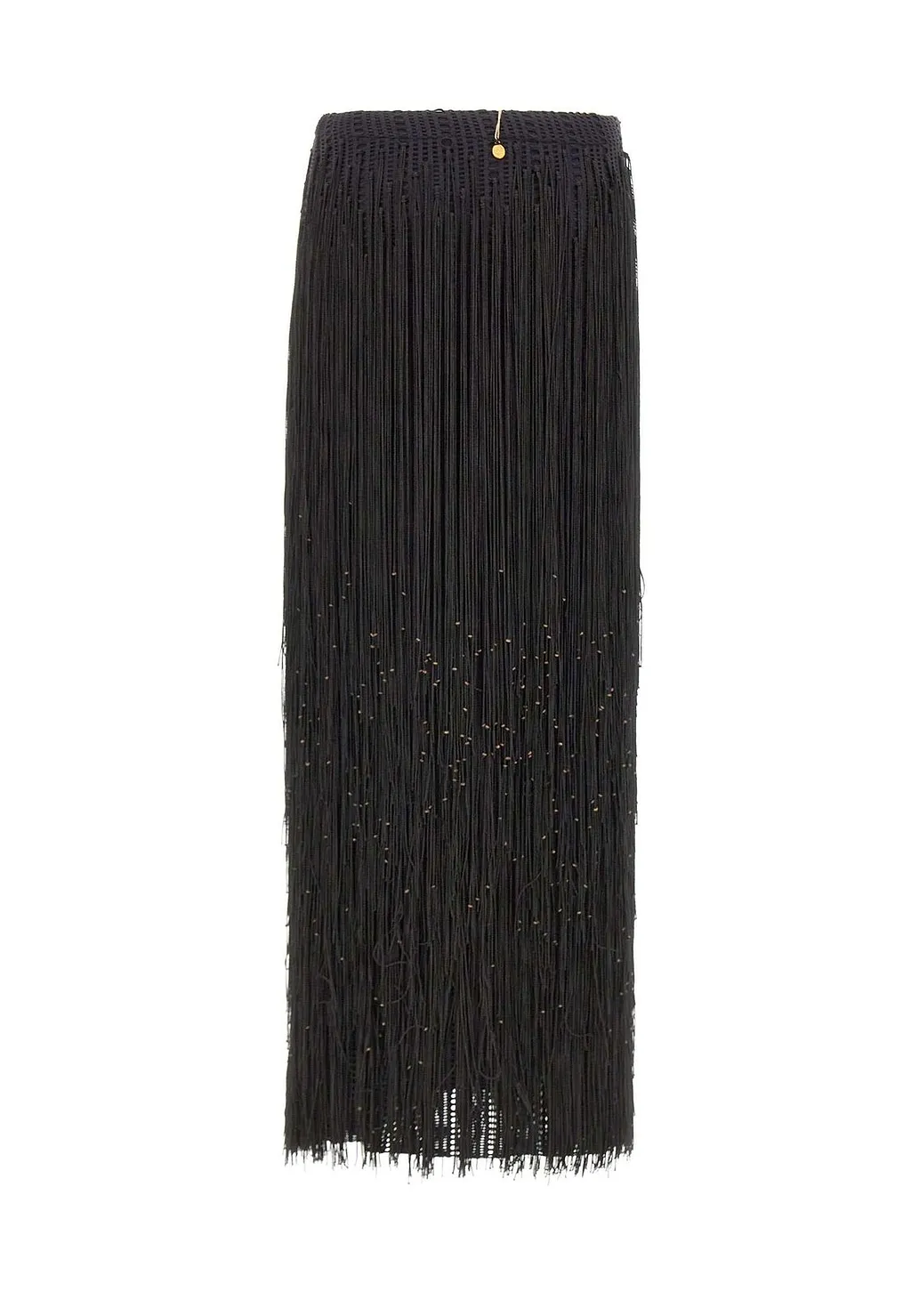 Bless Athos Beaded Fringe Knitted Skirt