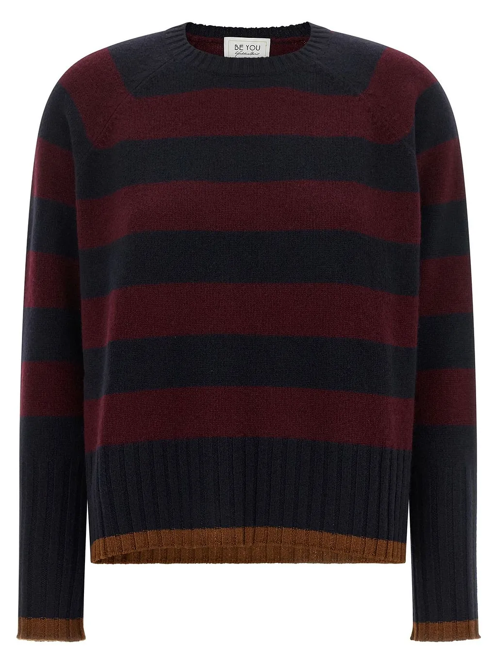 Be You 1175 Striped Knitted Sweater