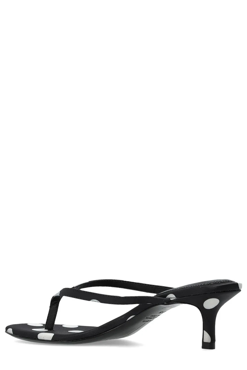 Black Suede Studio Tash 50 Polka Dot Mules