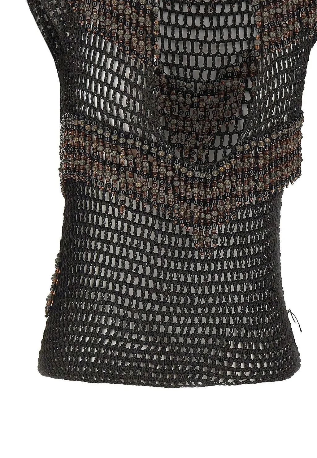 Bless Amaranto Beaded Crochet Top