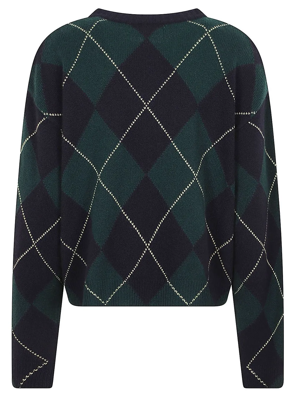 Be You Argyle Cashmere Cardigan