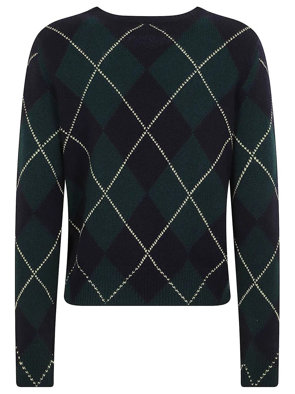 Be You Argyle Crew-Neck Knitted Sweater