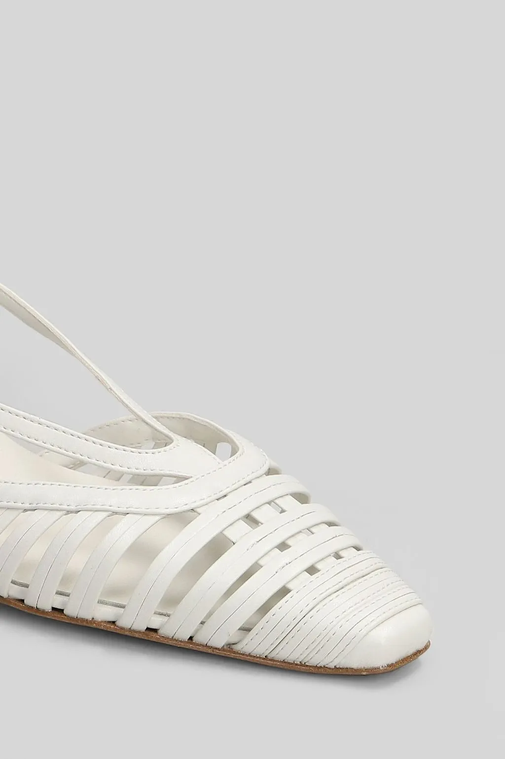 Bianca Di Caged-Design Slingback Buckled Pumps