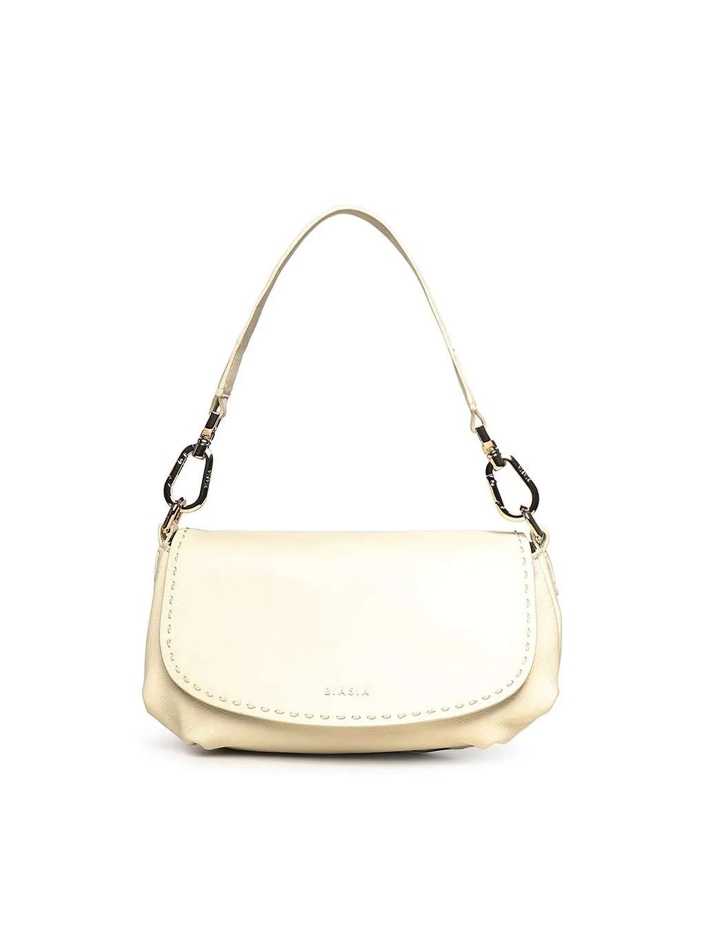 Biasia Studded Flap Shoulder Bag