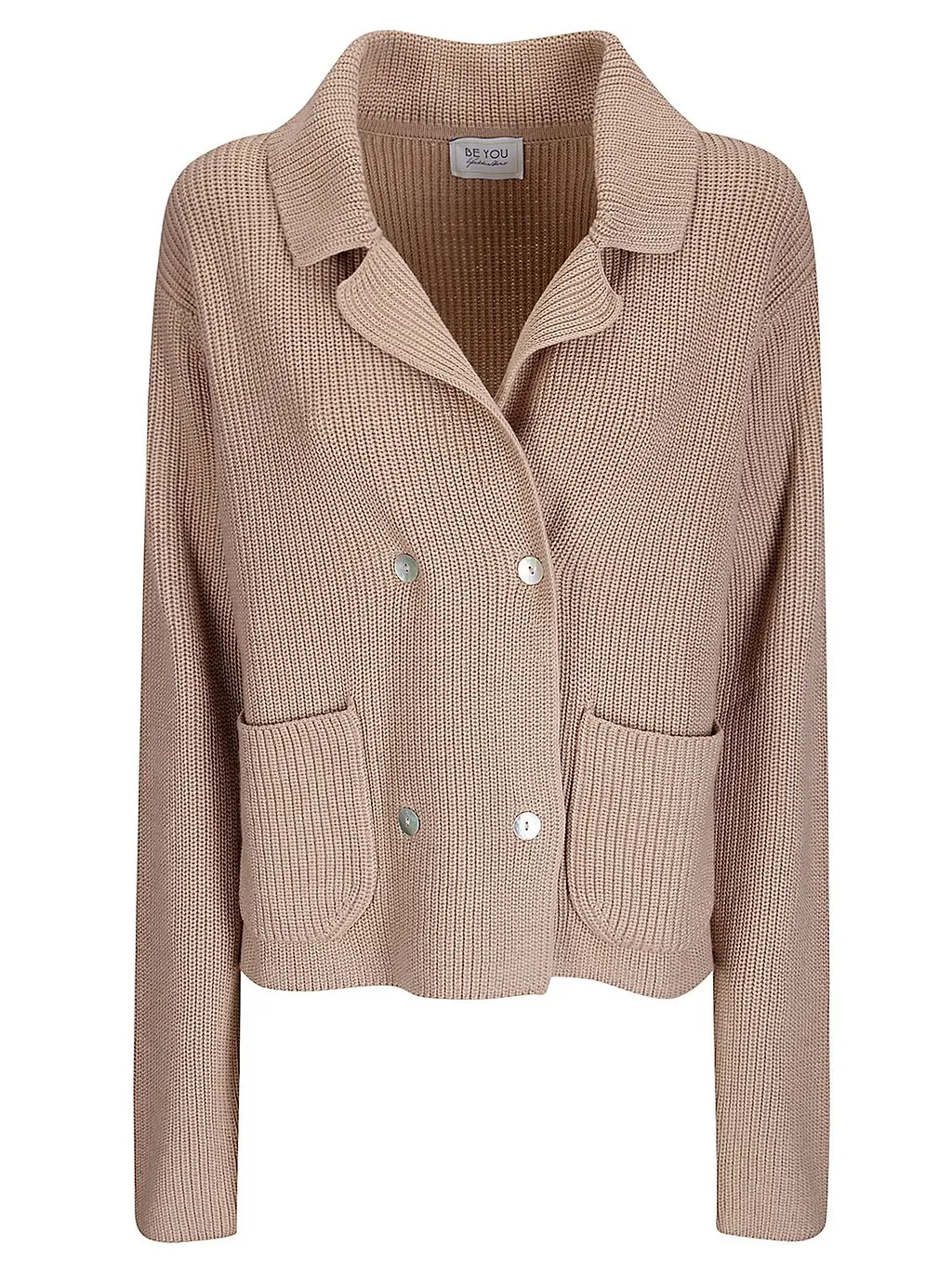 Be You Cropped Double-Breasted Cardigan