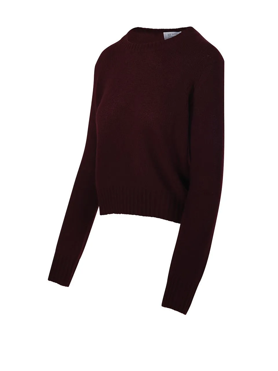 Be You Cropped Crew Neck Knitted Sweater