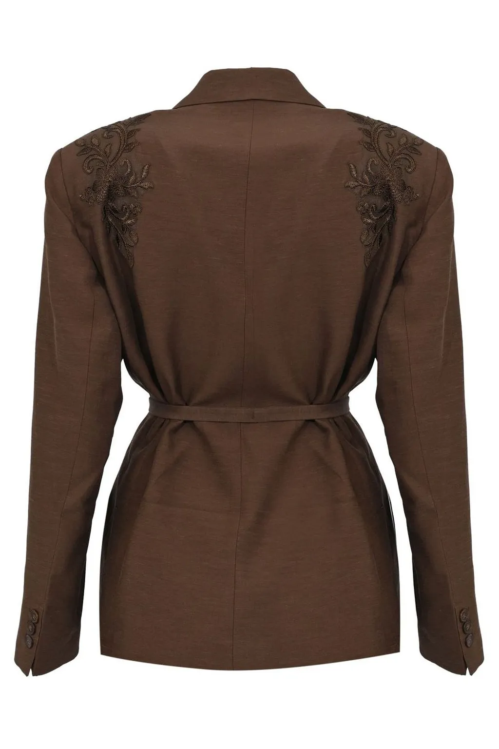 Blugirl Embroidered Belted Blazer