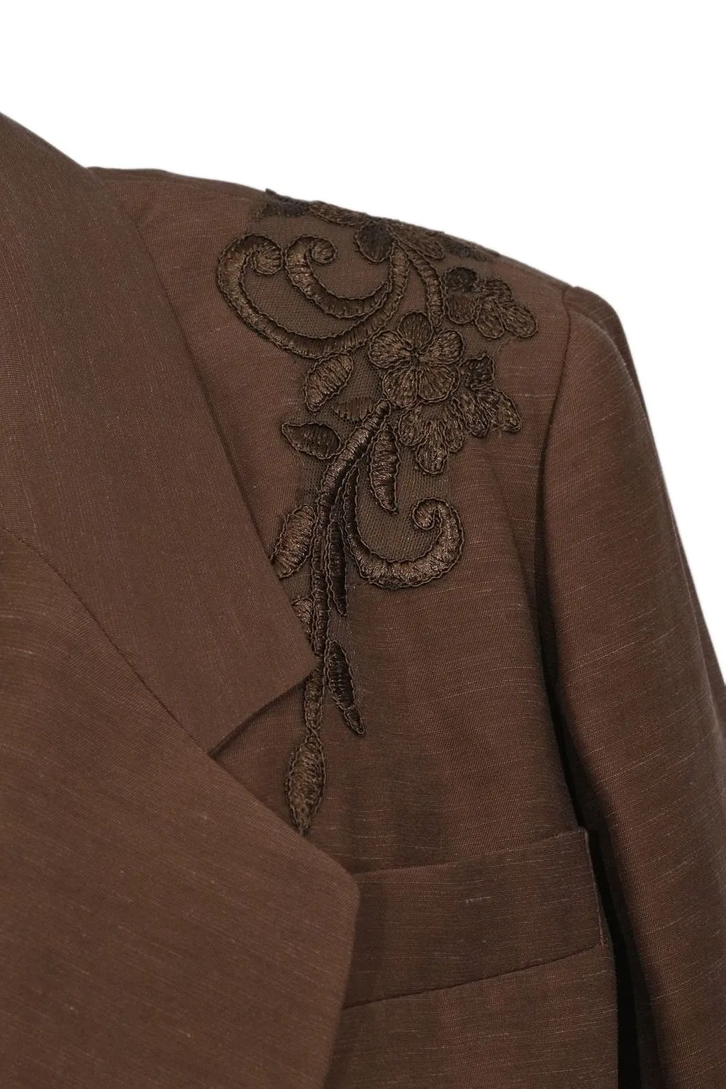 Blugirl Embroidered Belted Blazer