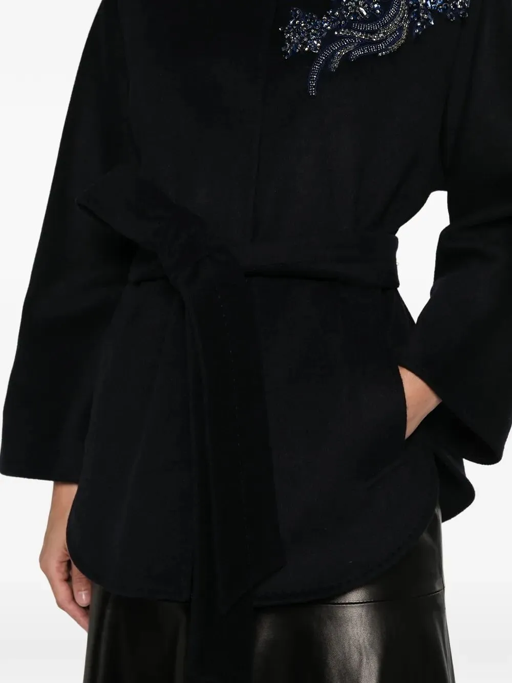Blugirl Embellished Wool Short Coat