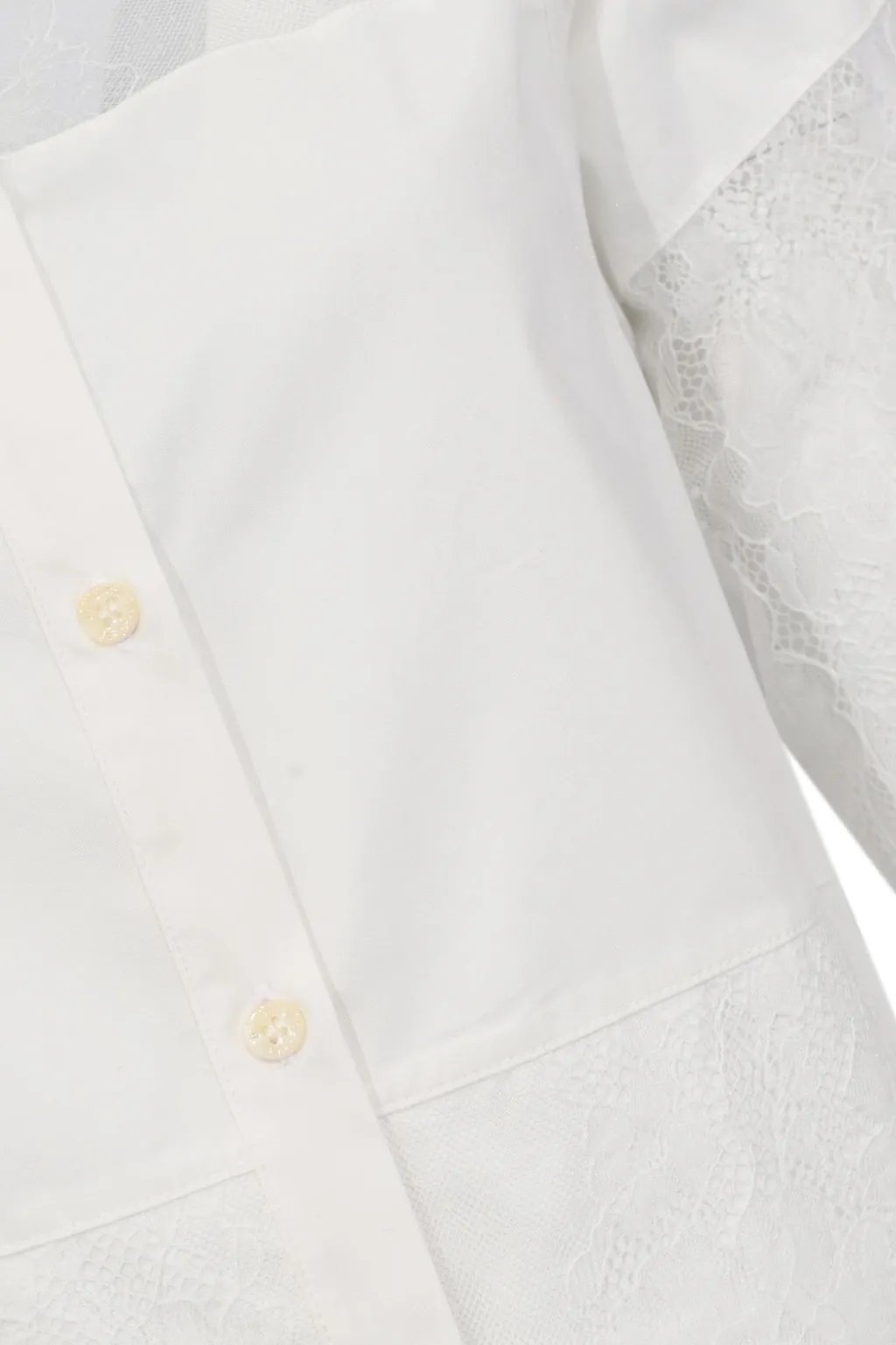 Blugirl Lace Panel Buttoned Top