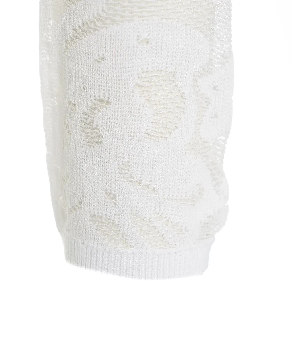 Blugirl Laced Long-Sleeved Stretched Blouse