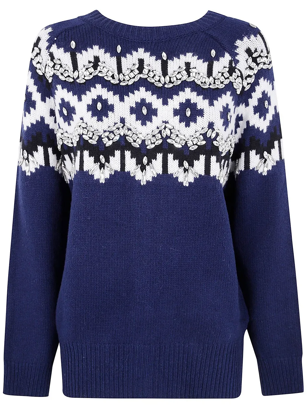 Blugirl Norwegian Pattern Knit Cardigan