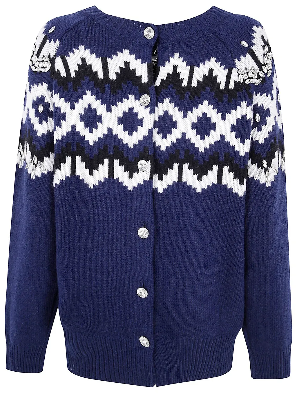 Blugirl Norwegian Pattern Knit Cardigan