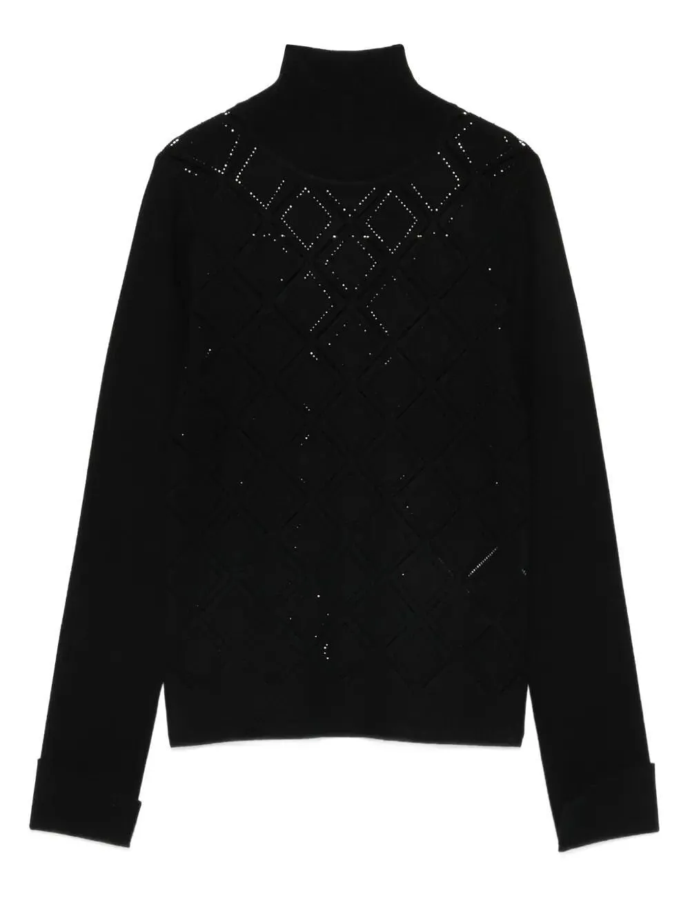 Blugirl Rhombus Pattern High Neck Knitwear