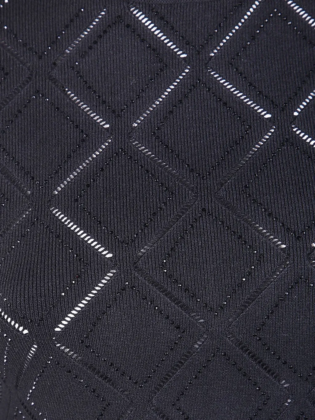 Blugirl Rhombus Pattern High Neck Knitwear
