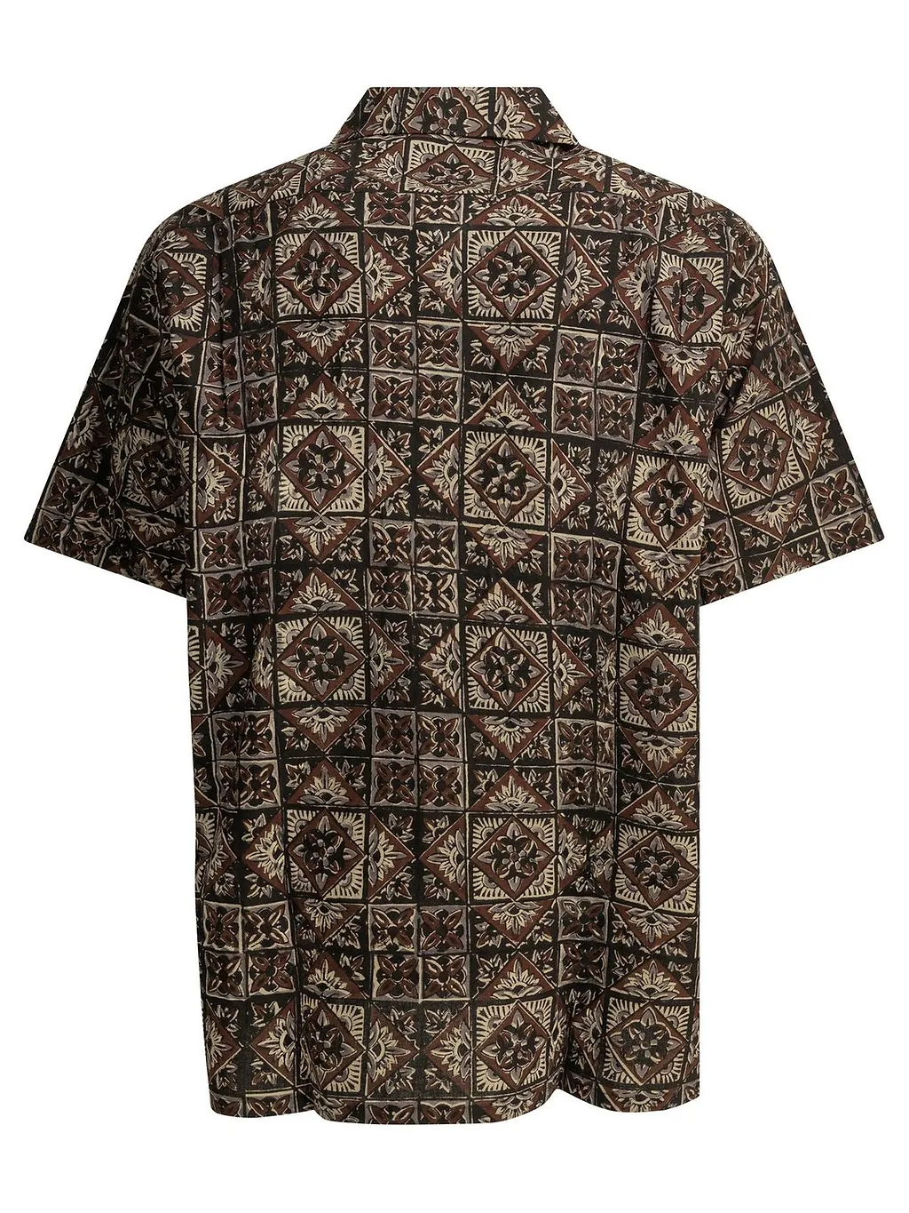 Beams Plus Block Print Camp Shirt