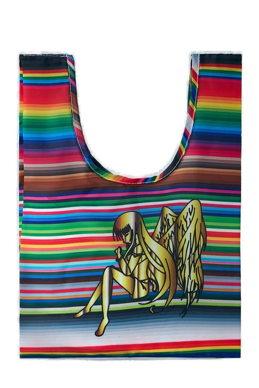 B.Eautiful Logo Print Graphic Tote Bag