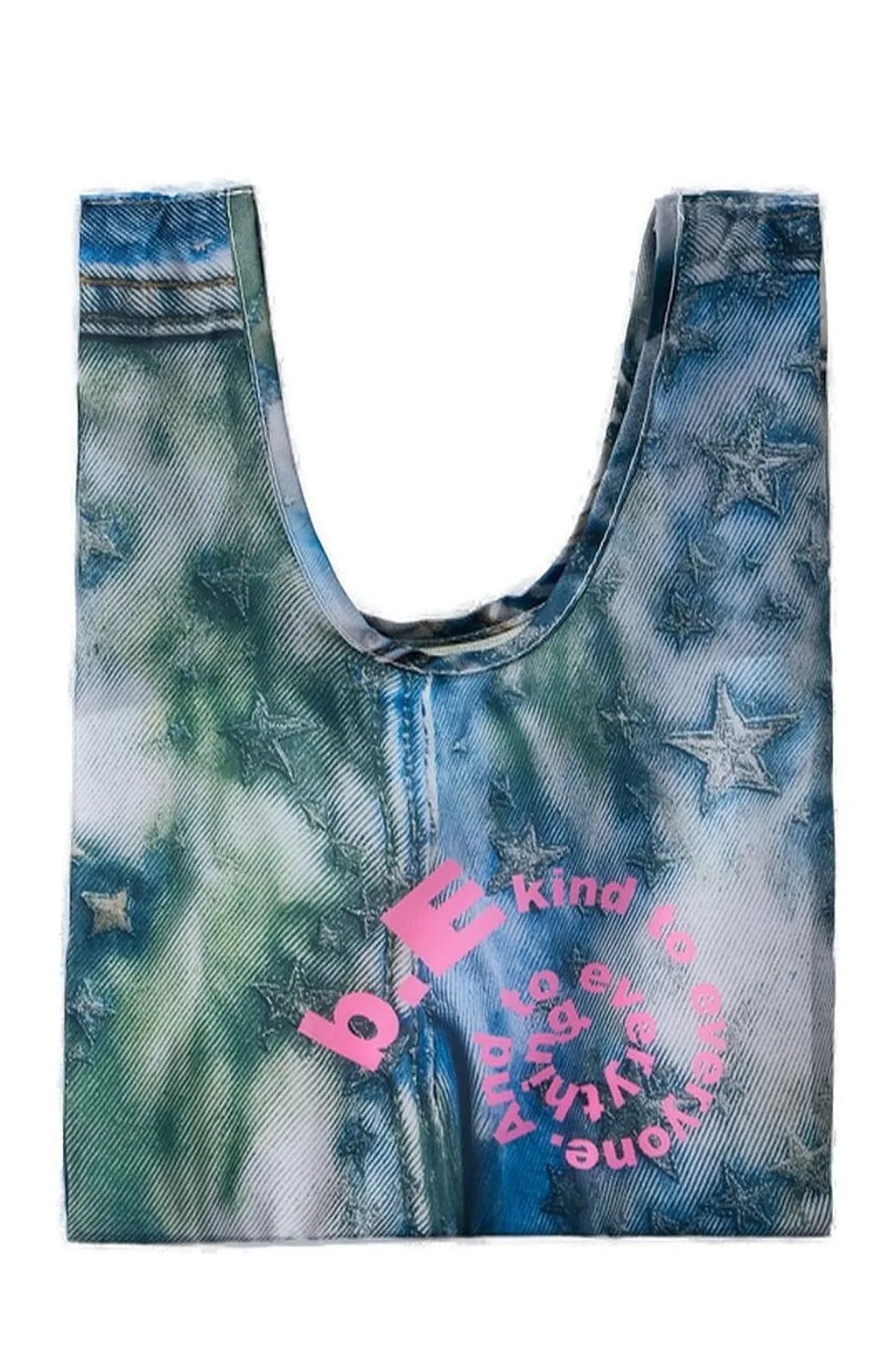 B.Eautiful Logo Print Open-Top Tote Bag