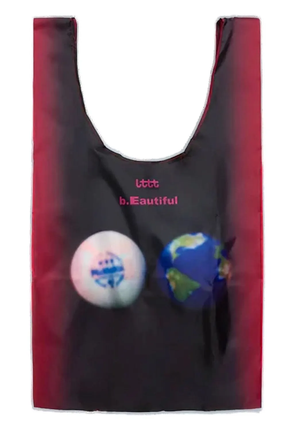 B.Eautiful X Lttt Xl Globe Print Tote Bag