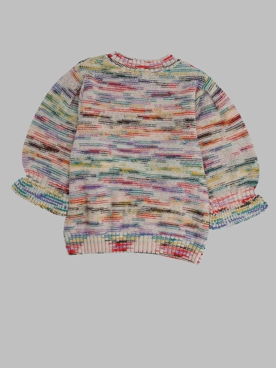 Bellerose Kids Choker Ruffled Knitted Sweater