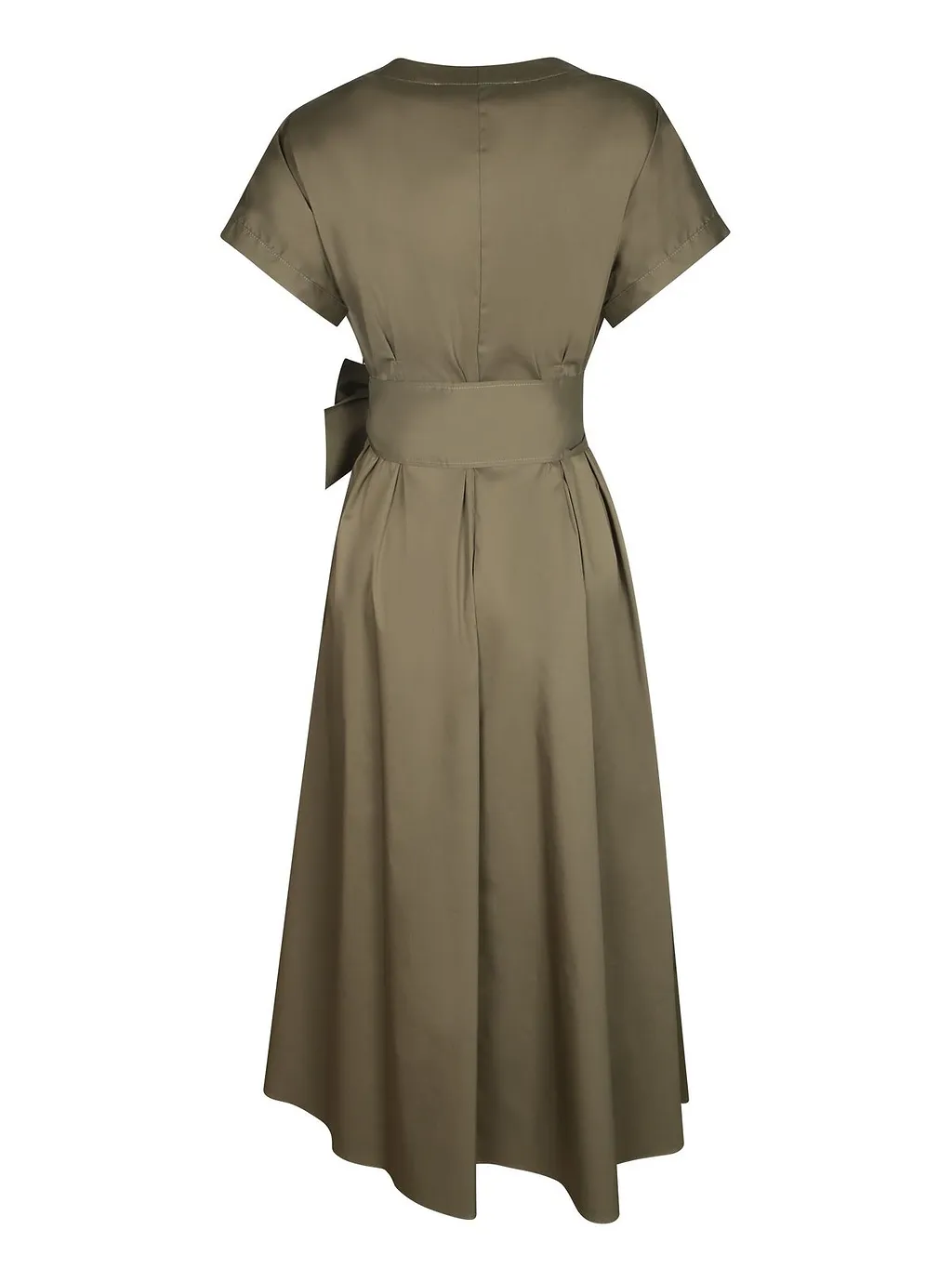 Blanca Vita Belted V-Neck Dress