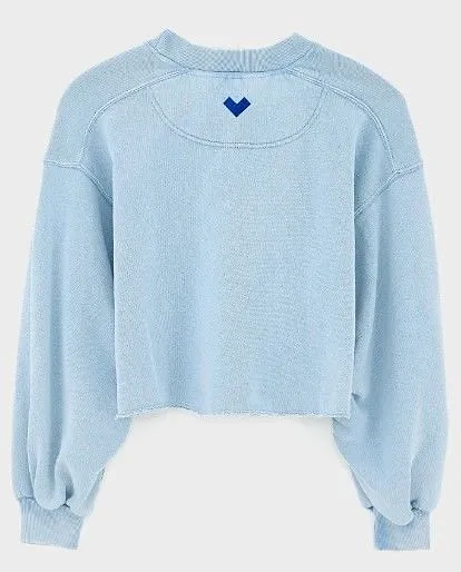 Bellerose Kids Cropped Balloon-Sleeve Sweater