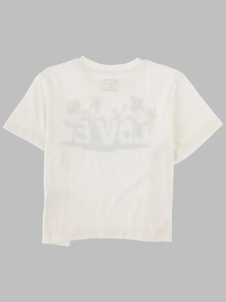 Bellerose Kids Floral Love Print T-Shirt