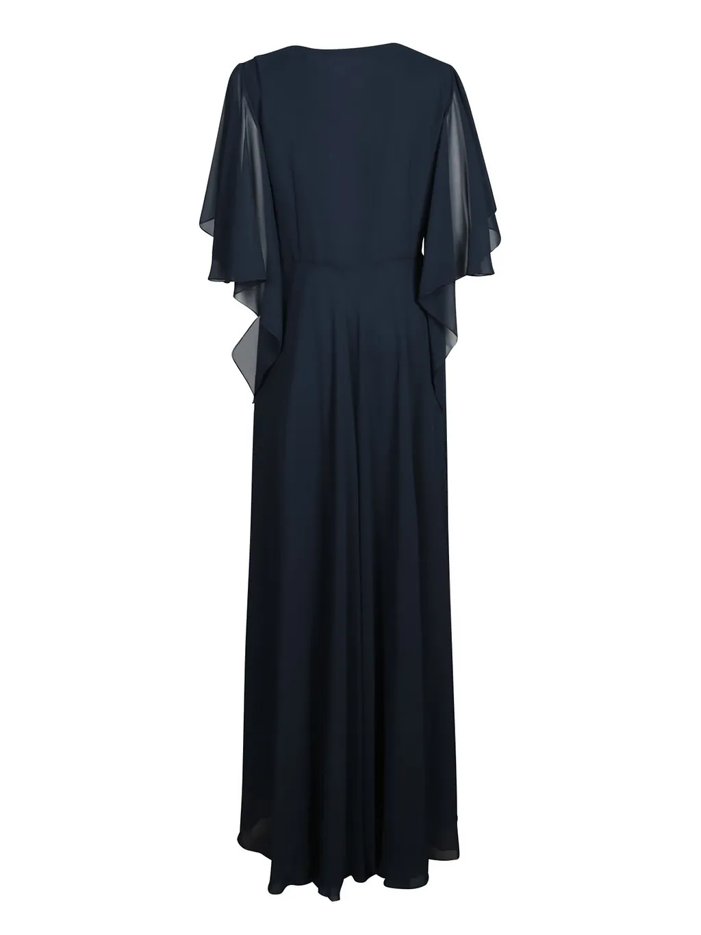Blanca Vita Butterfly-Sleeve Belted Dress