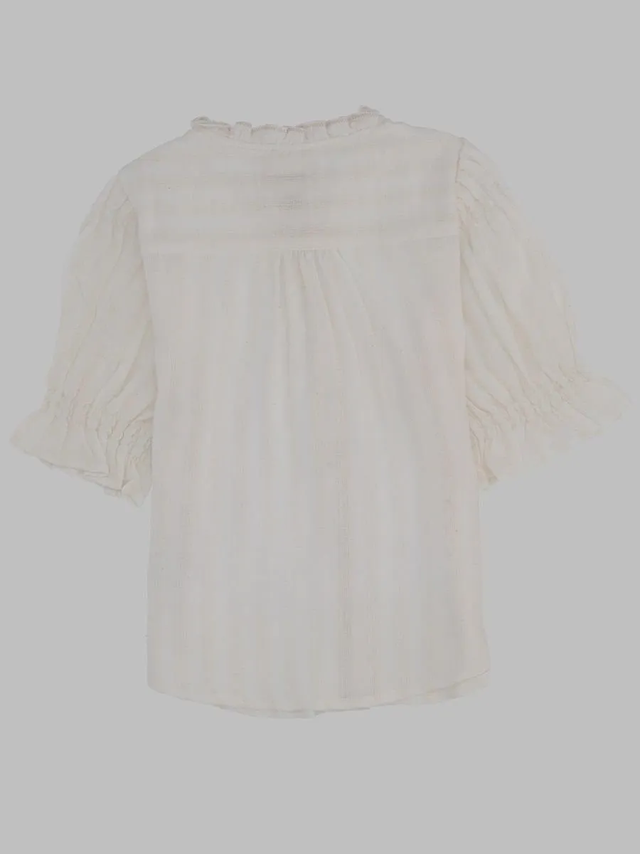 Bellerose Kids Ruffled Button-Front Top