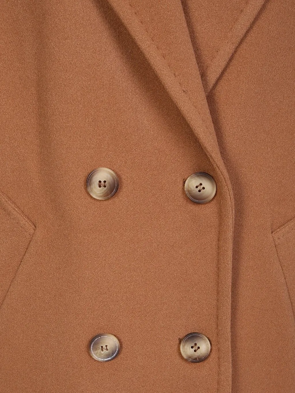 Blanca Vita Cinabro Double-Breasted Coat