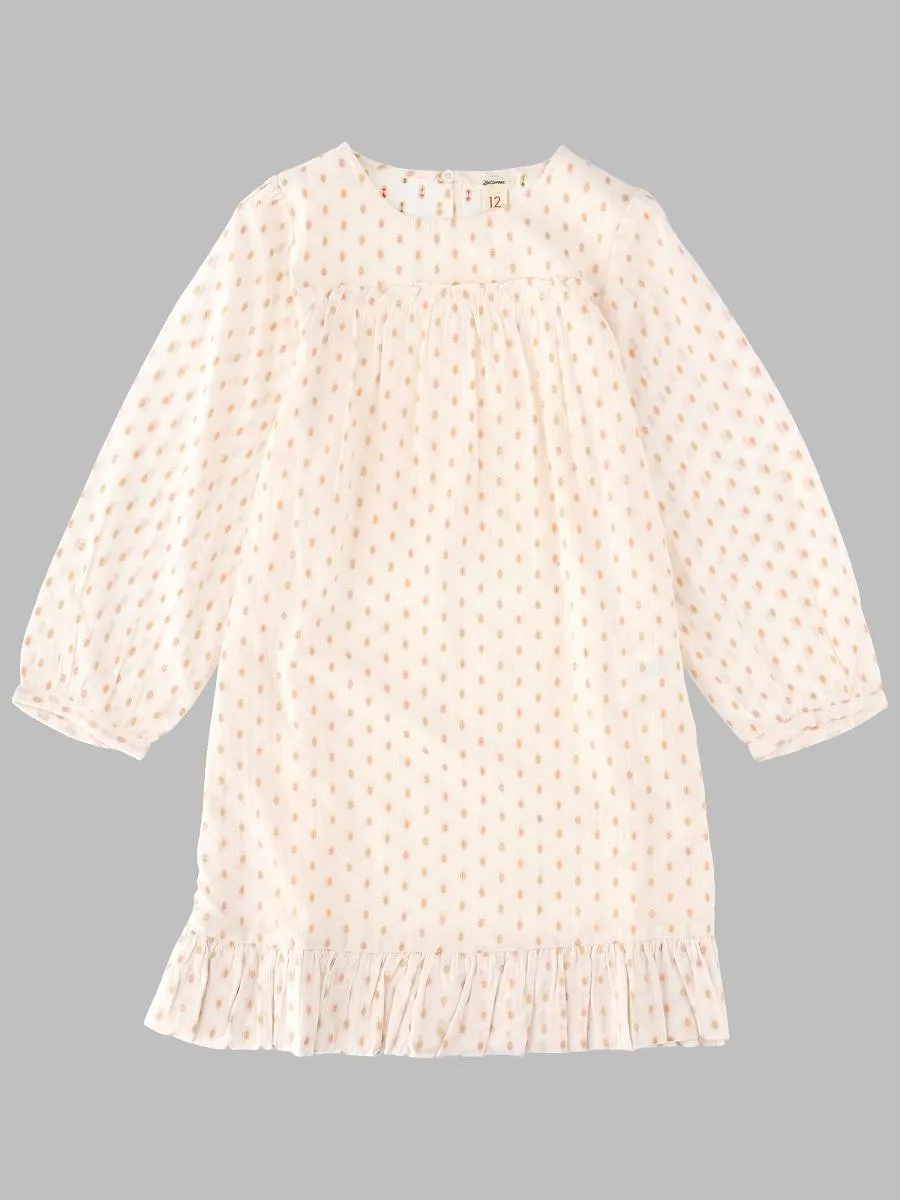 Bellerose Kids Textured Ruffle Dress