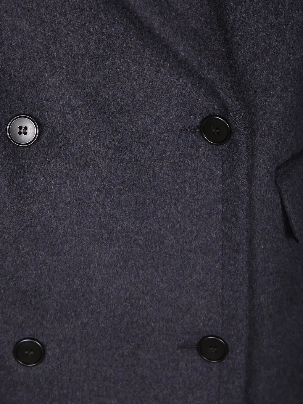 Blanca Vita Double-Breasted Peak-Lapel Coat