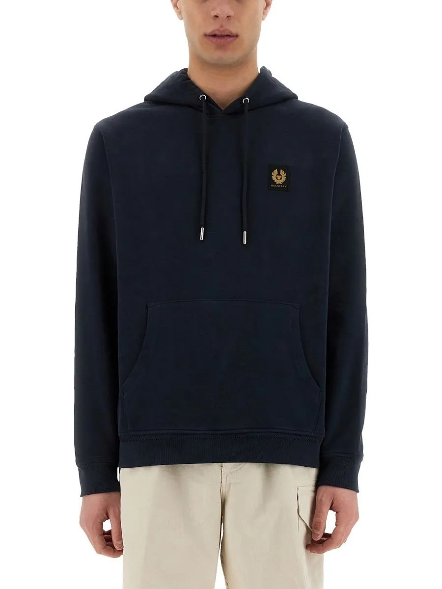 Belstaff Logo Patch Hooded Sweater