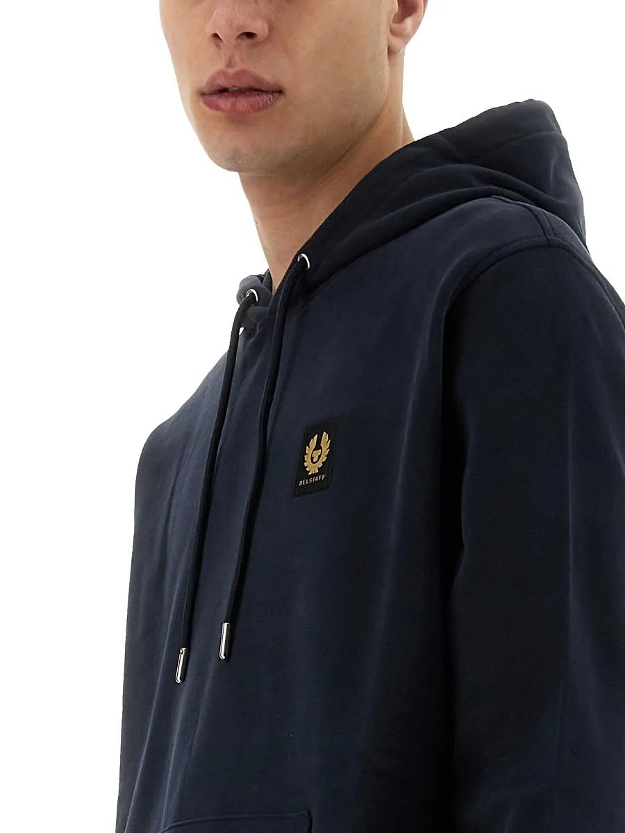 Belstaff Logo Patch Hooded Sweater