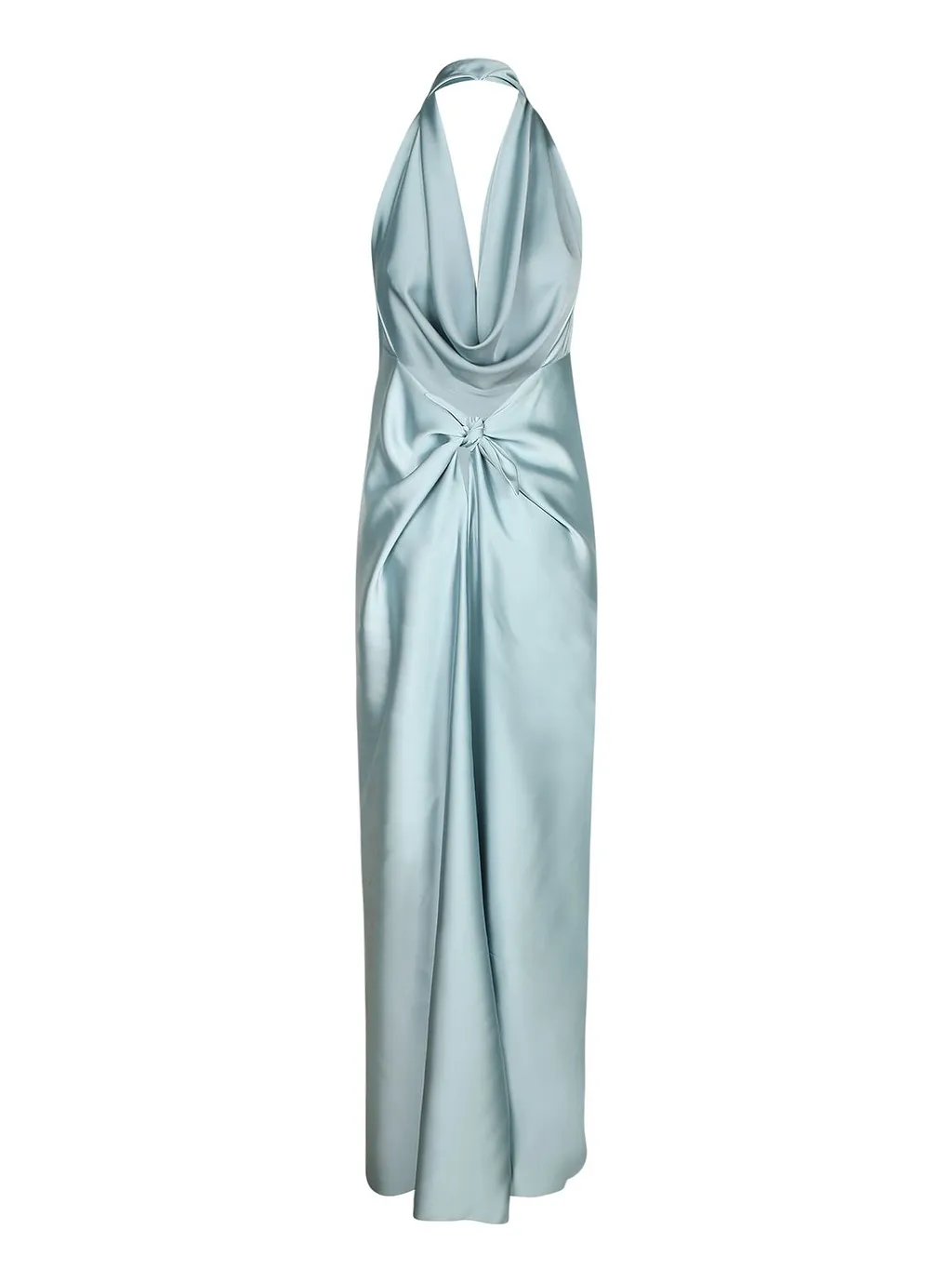 Blanca Vita Draped Halterneck Long Dress