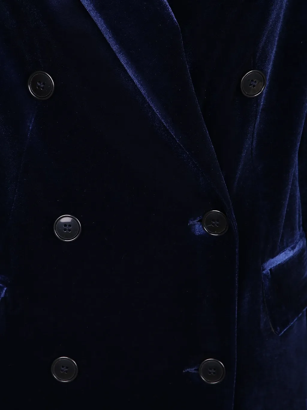Blanca Vita Double-Breasted Velvet Coat
