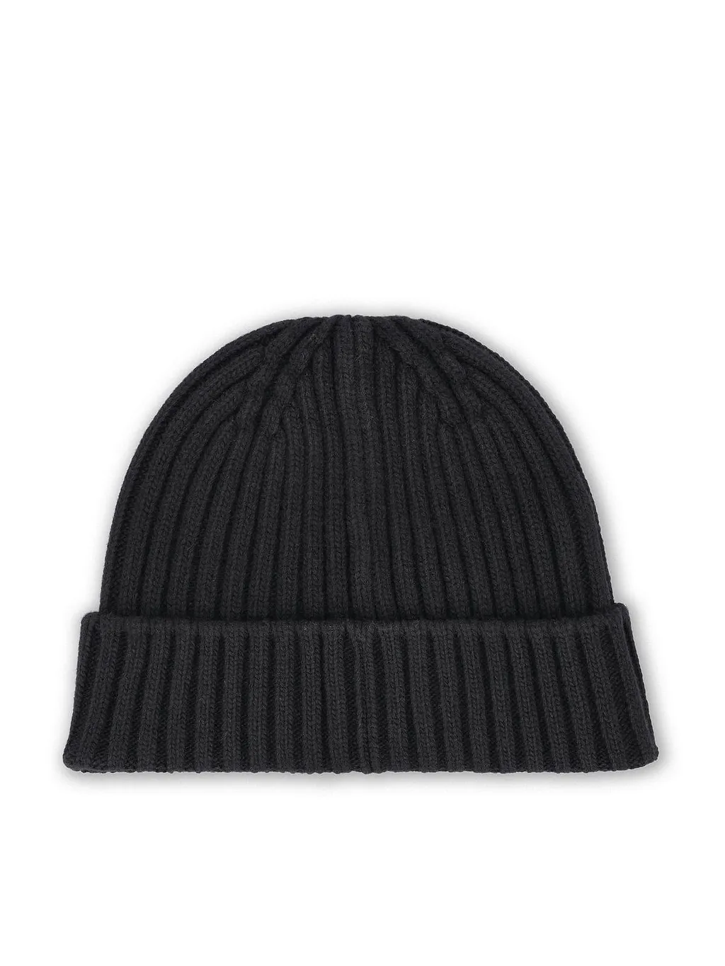 Belstaff Logo Patch Ribbed Knit Beanie