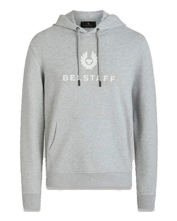 Belstaff Logo Printed Drawstring Hoodie