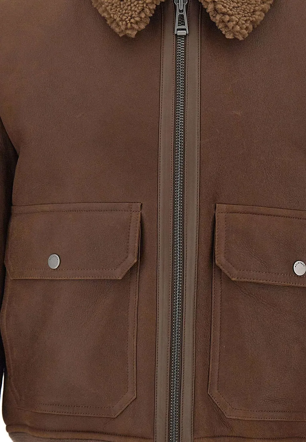Belstaff Northwind Shearling Collar Jacket