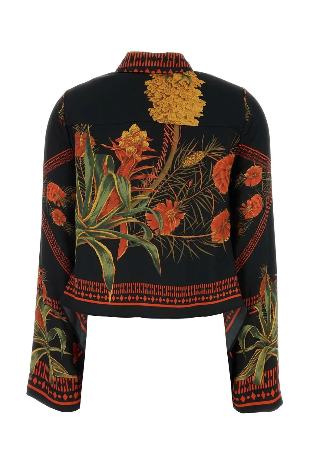Blumarine Floral Printed Long Sleeved Shirt
