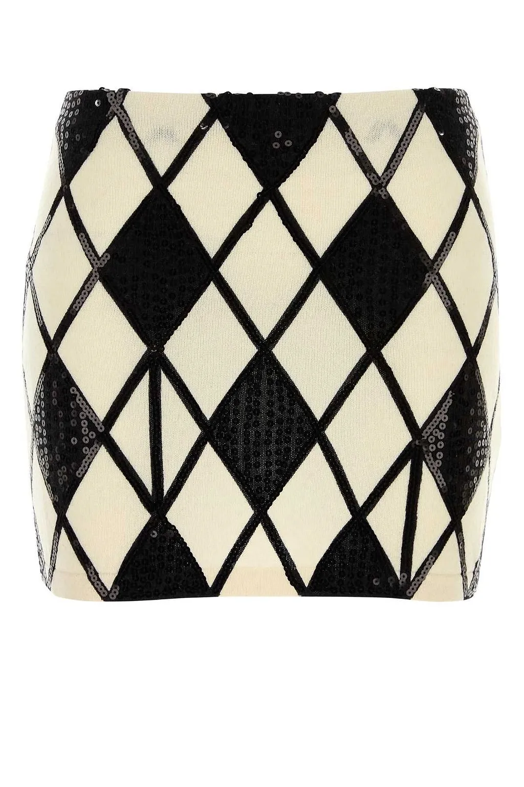 Blumarine Geometric Embroidered Mini Skirt
