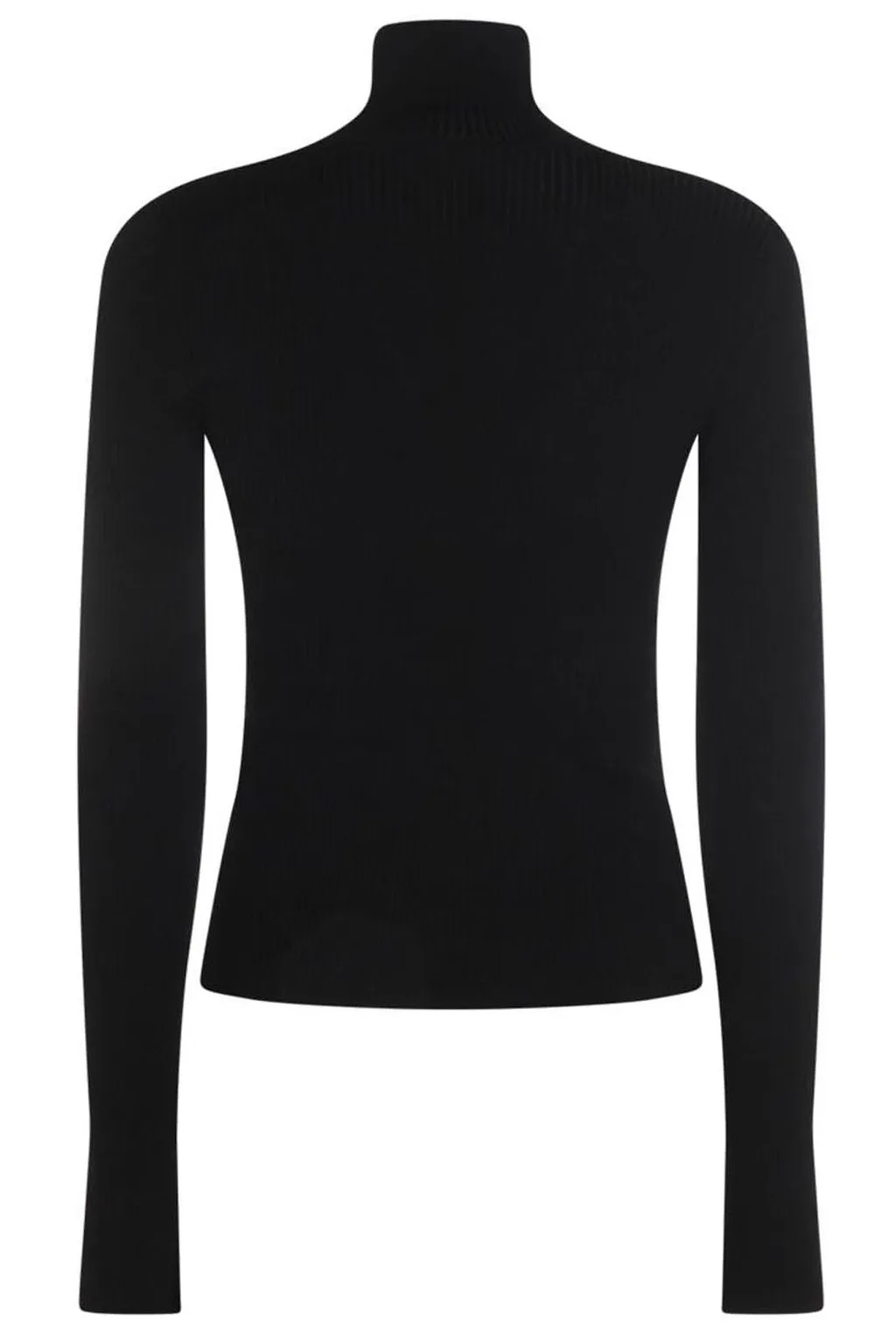Blumarine Lace-Insert Long Sleeved Turtleneck Jumper