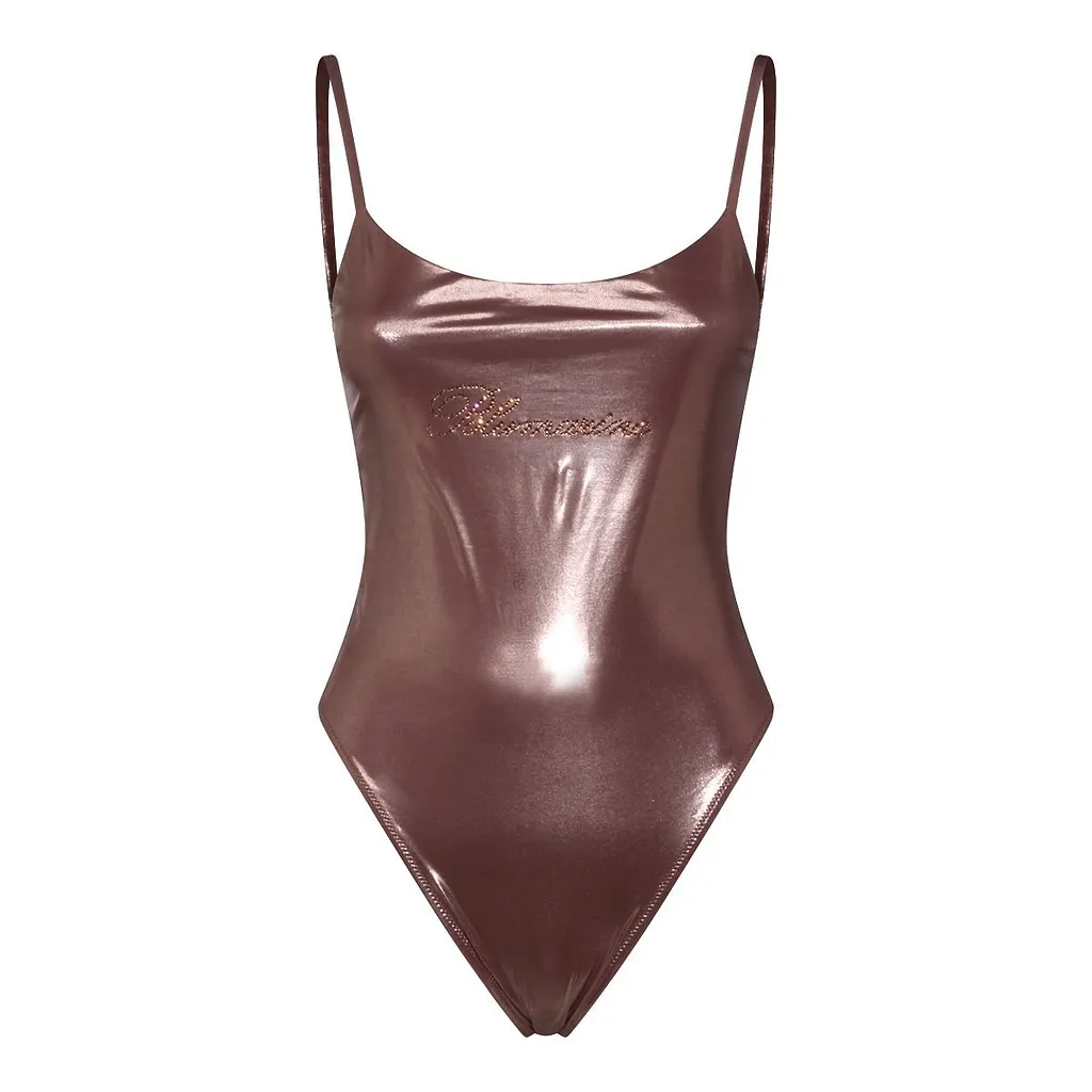 Blumarine Logo Embellished One-Piece Swimsuit