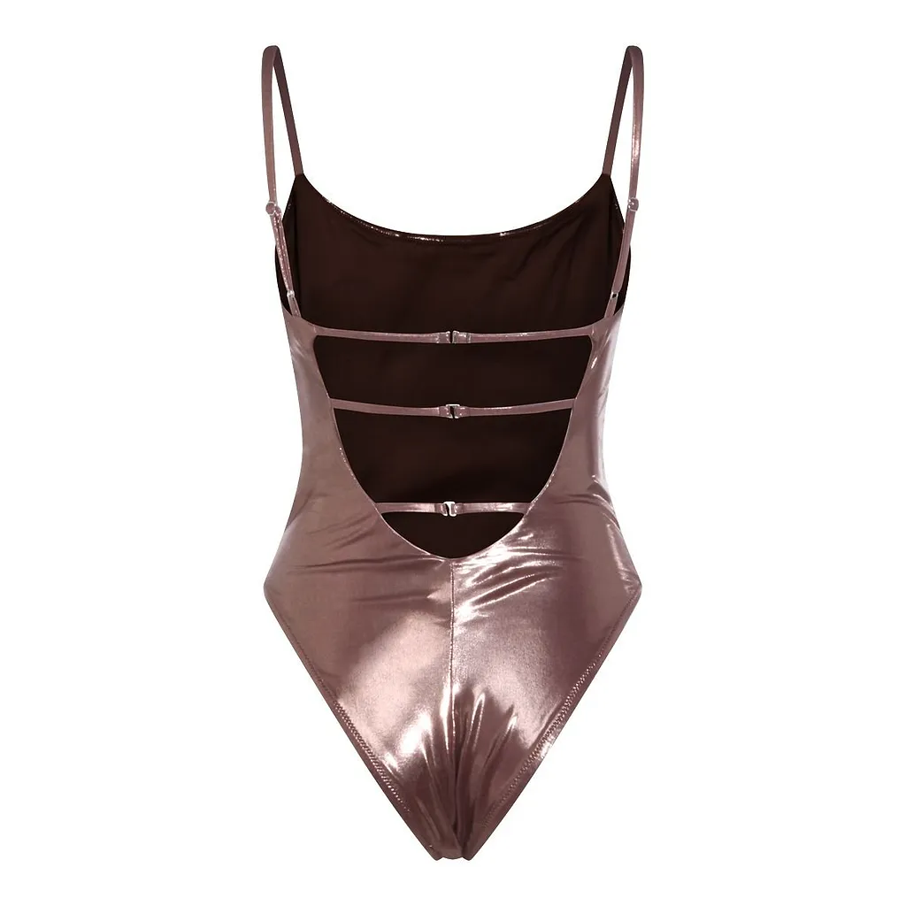 Blumarine Logo Embellished One-Piece Swimsuit
