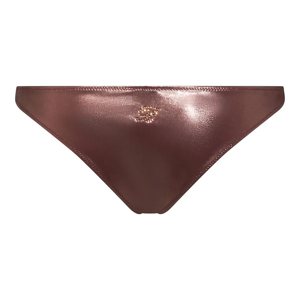Blumarine Logo Embellished Bikini Briefs