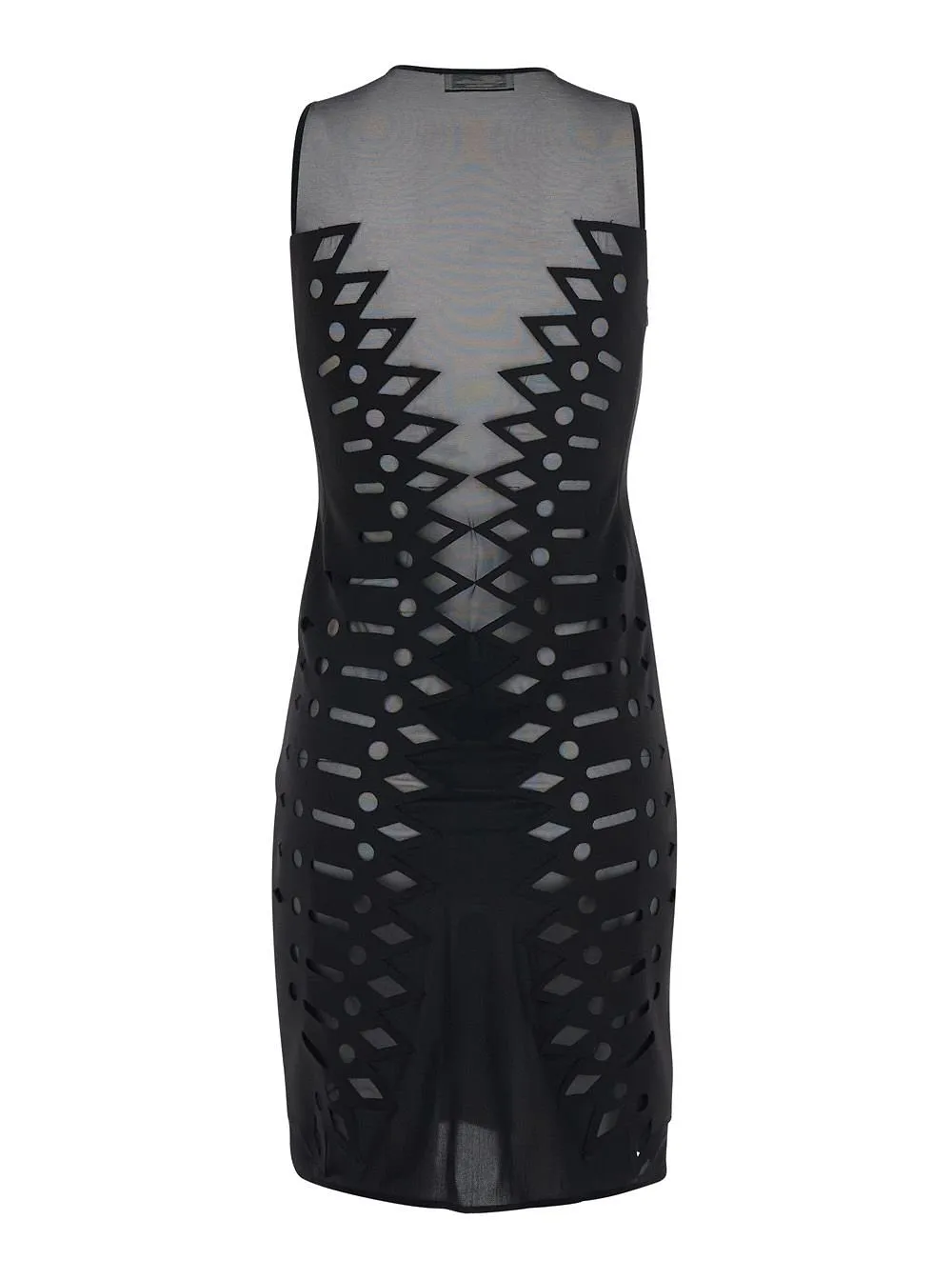 Blumarine Mesh Cutout Bodycon Dress