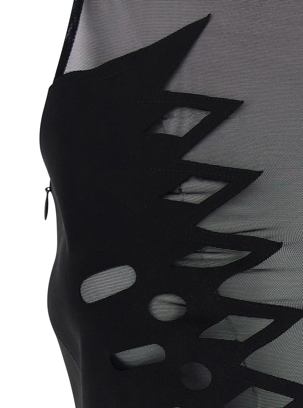 Blumarine Mesh Cutout Bodycon Dress