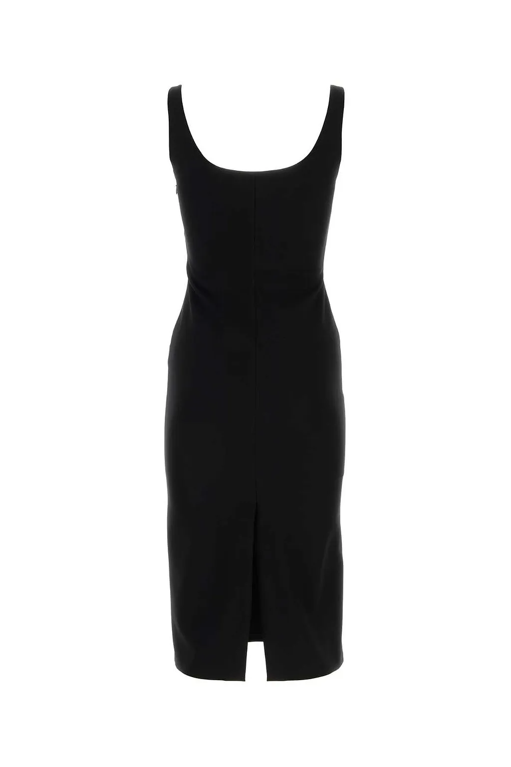 Blumarine Rose Plaque Cut-Out Detailed Midi Dress