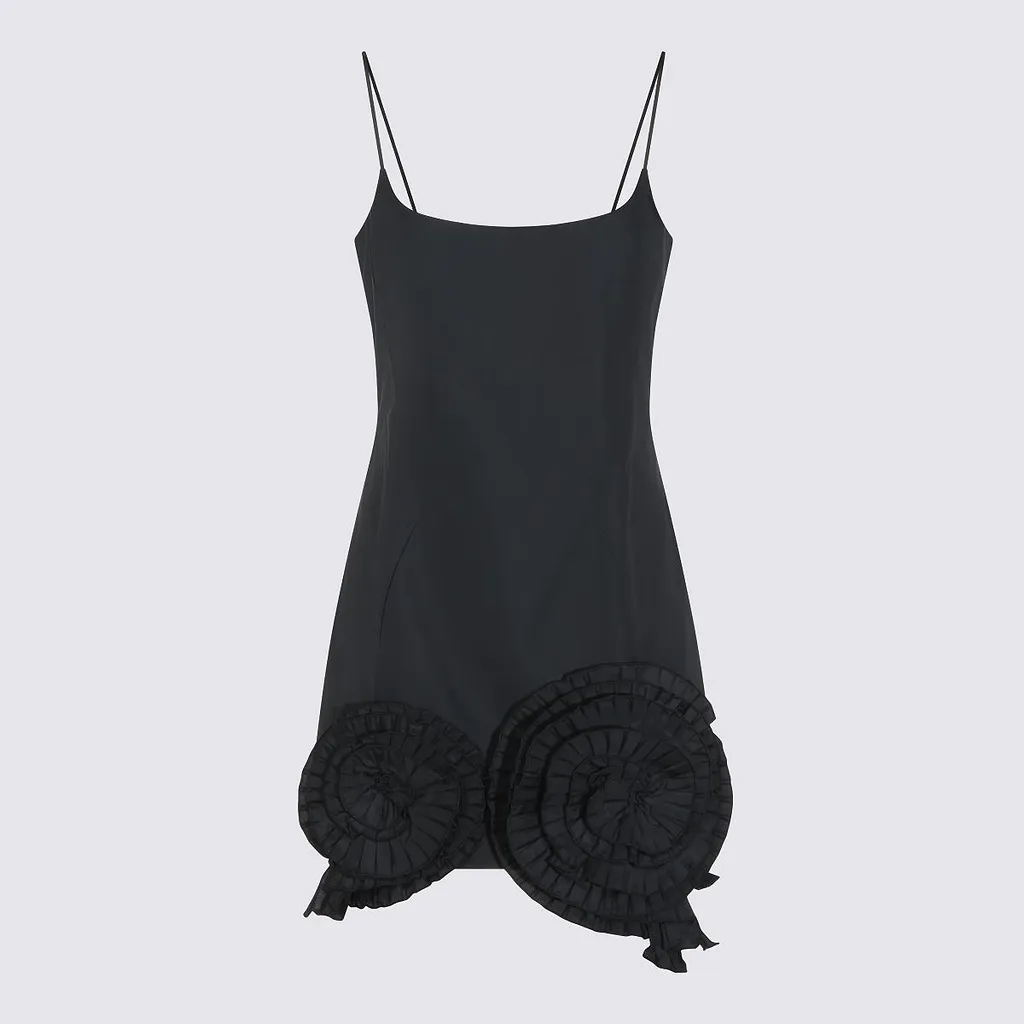 Blumarine Ruffled Hem Mini Dress